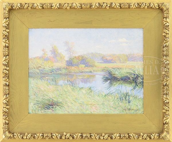 Newburyport Marshes Oil Painting by George L. Noyes