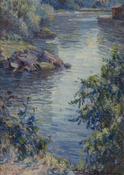 Emerald Necklace Oil Painting by George L. Noyes