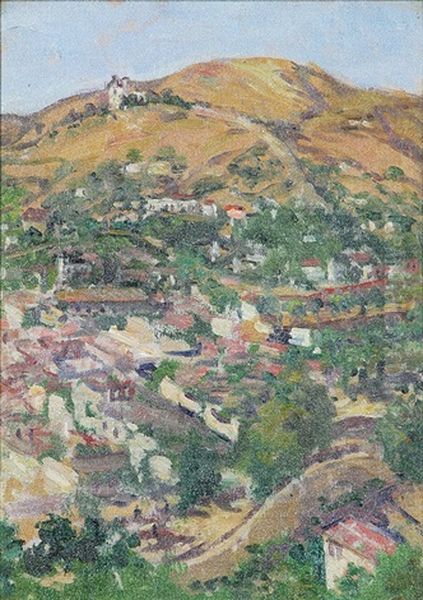 View Of Santa Barbara Oil Painting by George L. Noyes