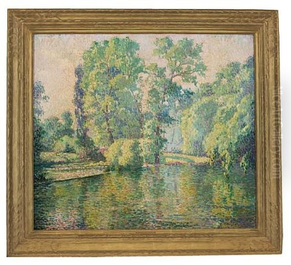 Spring On The River Oil Painting by George L. Noyes