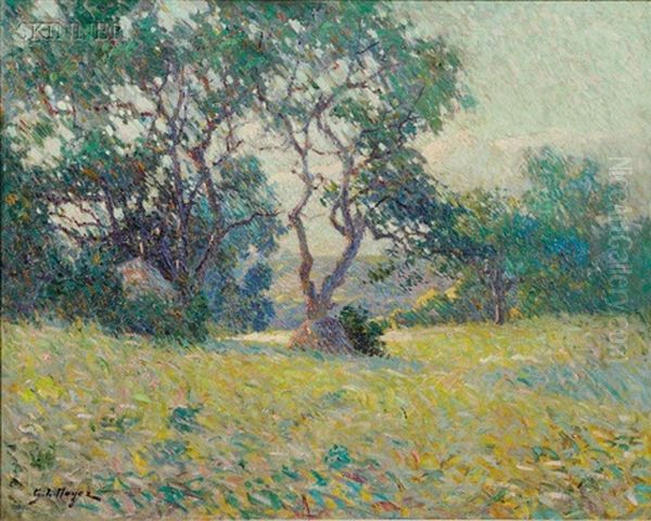 Spring Landscape Oil Painting by George L. Noyes