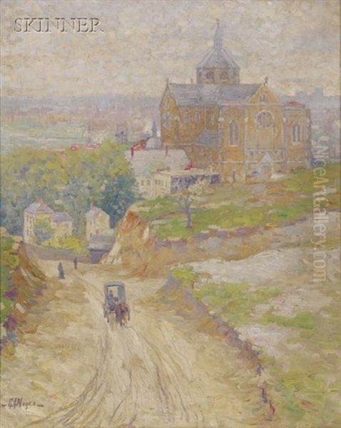 The Road To Town Oil Painting by George L. Noyes