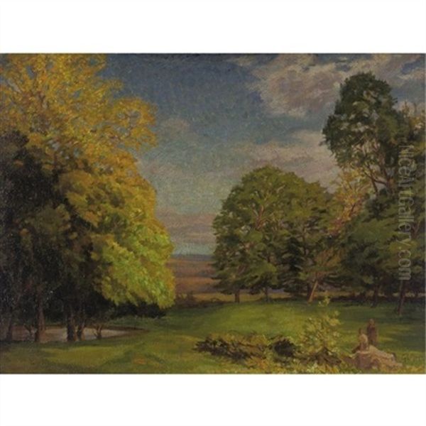 Autumn Afternoon Oil Painting by George L. Noyes