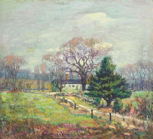 House In The Countryside Oil Painting by George L. Noyes