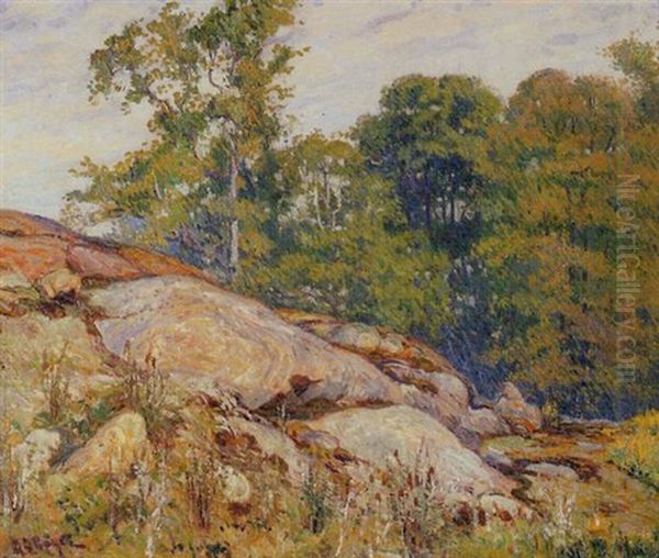 The Rocky Ledge Oil Painting by George L. Noyes