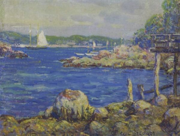 Harbor View, Gloucester Oil Painting by George L. Noyes