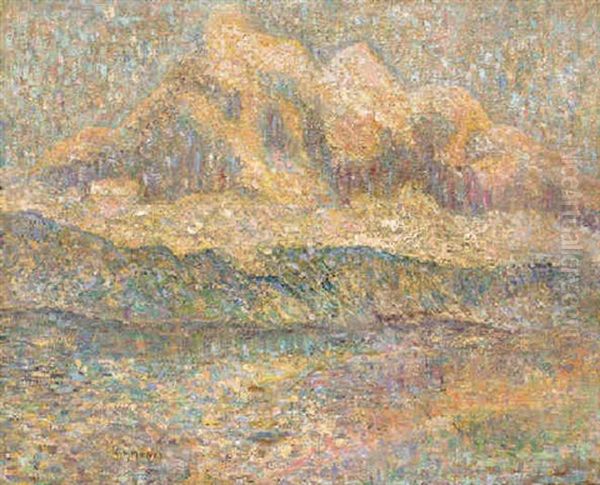 The Mountain Oil Painting by George L. Noyes