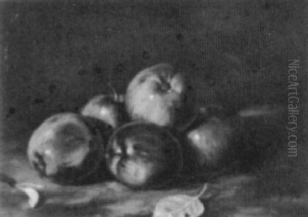 Apples Oil Painting by George L. Noyes