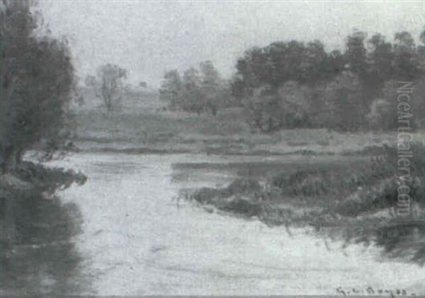 Summer Landscape Oil Painting by George L. Noyes