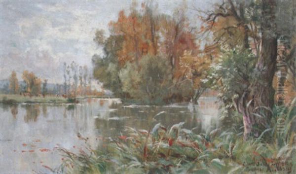 Bord De Riviere Oil Painting by Alexandre Nozal