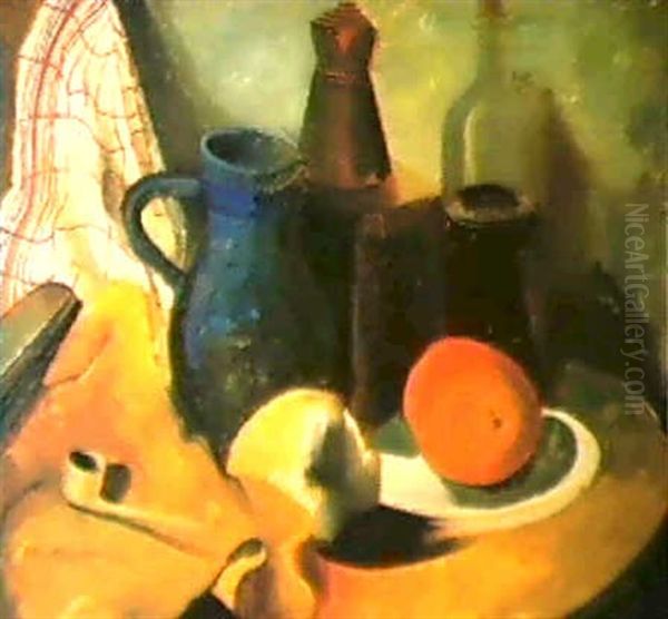 Kuchenstilleben Oil Painting by Felix Nubbaum