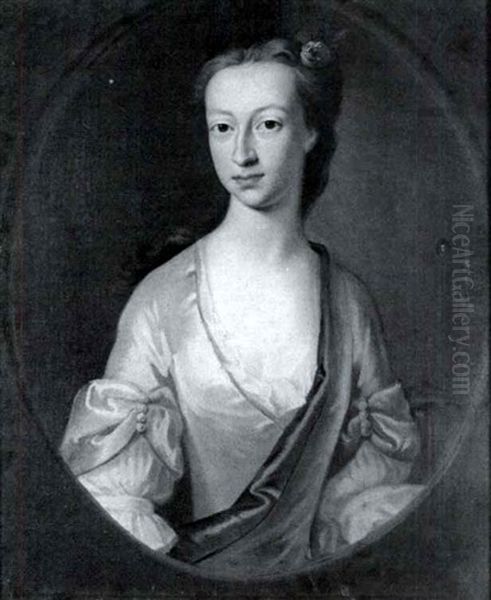 Portrait Of A Lady Oil Painting by William De Nune