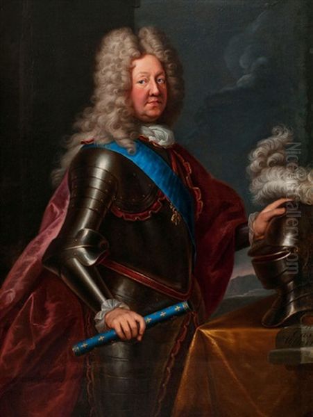 Portrait Of Louis-joseph, Duc De Vendome Oil Painting by Pedro Nunez De Villavicencio