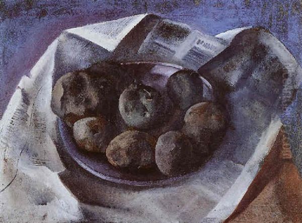 Nature Morte Aux Pommes De Terre Oil Painting by Felix Nussbaum