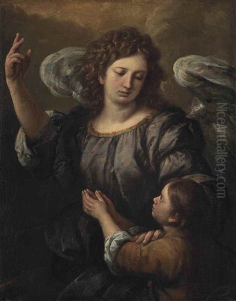 Tobias And The Archangel Raphael Oil Painting by Carlo Francesco Nuvolone