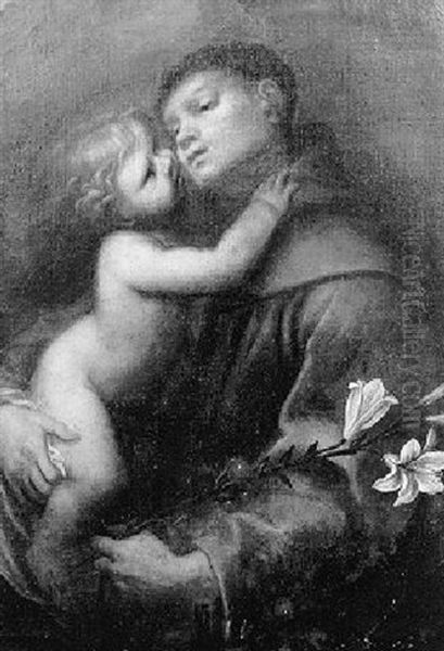 Saint Francois Et L'enfant Jesus Oil Painting by Carlo Francesco Nuvolone