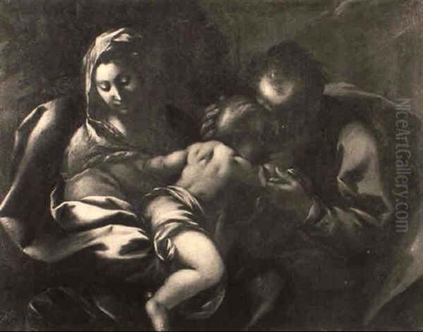 Sacra Famiglia Oil Painting by Carlo Francesco Nuvolone