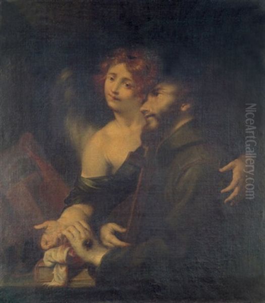 Die Vision Des Hl. Franziskus Oil Painting by Giuseppe Nuvolone