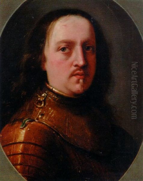 Portrait Of A Gentleman In Armour Oil Painting by Giuseppe Nuvolone