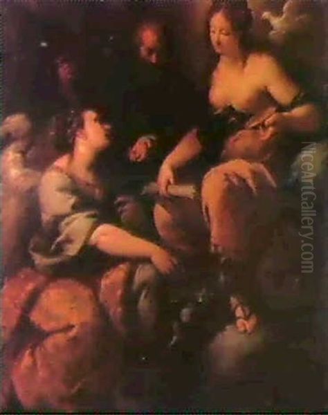 Allegorie De La Vie Oil Painting by Giuseppe Nuvolone