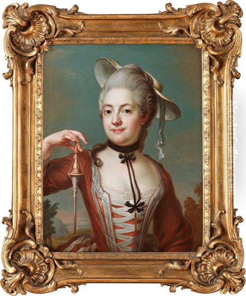 Anna Elisabet Silfverschiold Oil Painting by Jakob Bjork