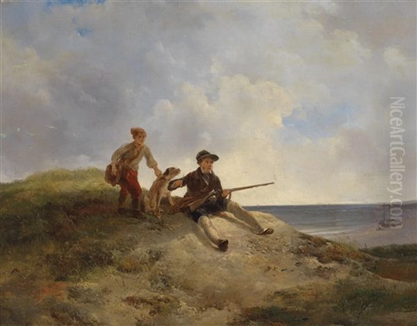 Der Entenjager Oil Painting by Wijnand Jan Joseph Nuyen