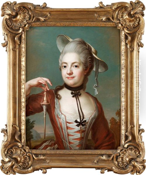 Anna Elisabet Silfverschiold Oil Painting by Jakob Bjork