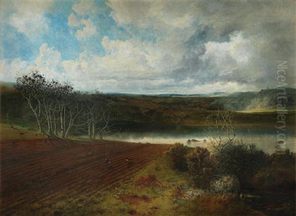 The Fallow Field Oil Painting by John Wright Oakes