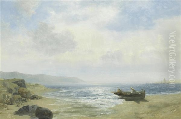 Sketch On The Coast Oil Painting by John Wright Oakes