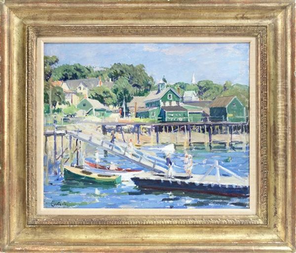 Boothbay Harbor, Maine Oil Painting by George Oberteuffer