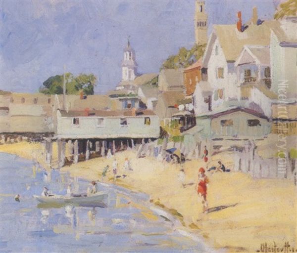 Beach At Provincetown, Massachusetts Oil Painting by George Oberteuffer