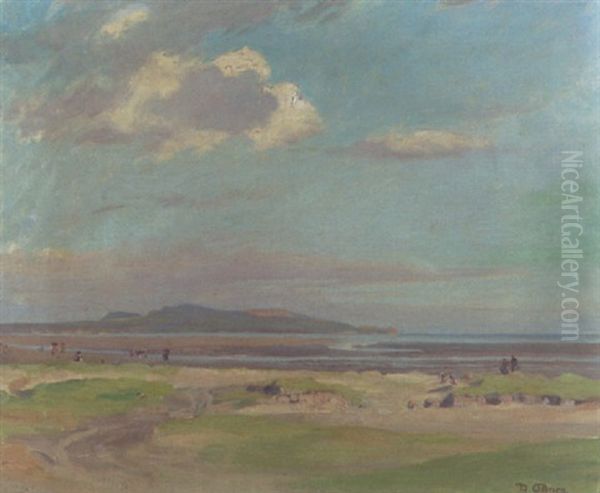 Howth From Dollymount Strand Oil Painting by Dermod O'Brien