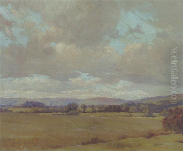 Summer Landscape, Co. Limerick Oil Painting by Dermod O'Brien