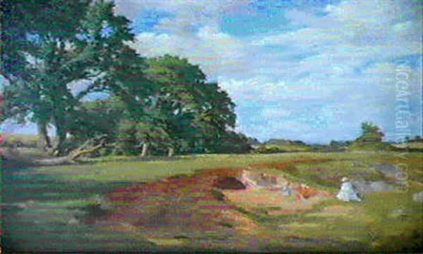 The Sand Pit Oil Painting by Dermod O'Brien