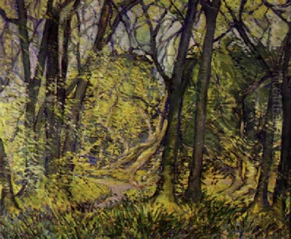 In The Woods Oil Painting by Frank Morgan O'Brien