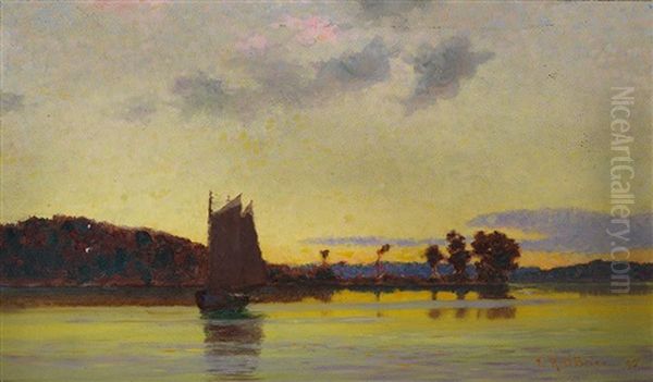 Oncoming Storm, Matchedash Bay Oil Painting by Lucius Richard O'Brien