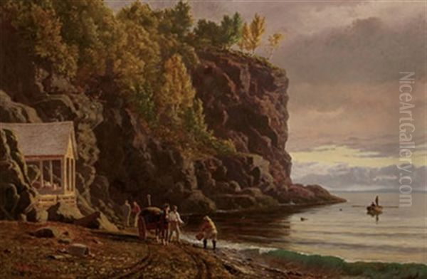 Black Cape, Bay Chaleur Oil Painting by Lucius Richard O'Brien