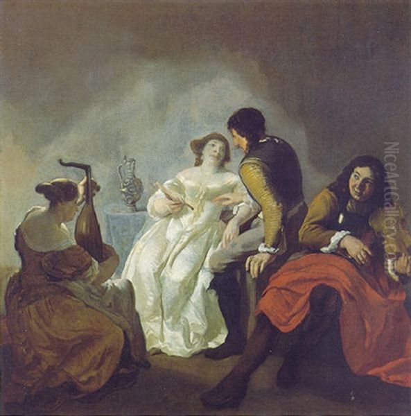 The Concert Oil Painting by Jacob Ochtervelt