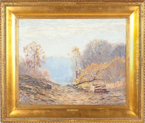 The Wood Lot Oil Painting by Leonard Ochtman