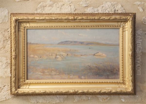 Bord De Mer Oil Painting by Emilio Ocon Y Rivas