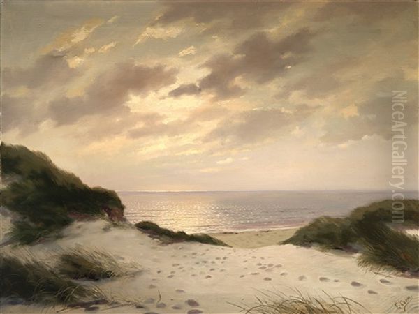 Dunas Al Atardecer Oil Painting by Emilio Ocon