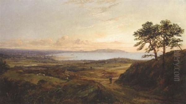 A View Of Howth, Dublin Oil Painting by James Arthur O'Connor