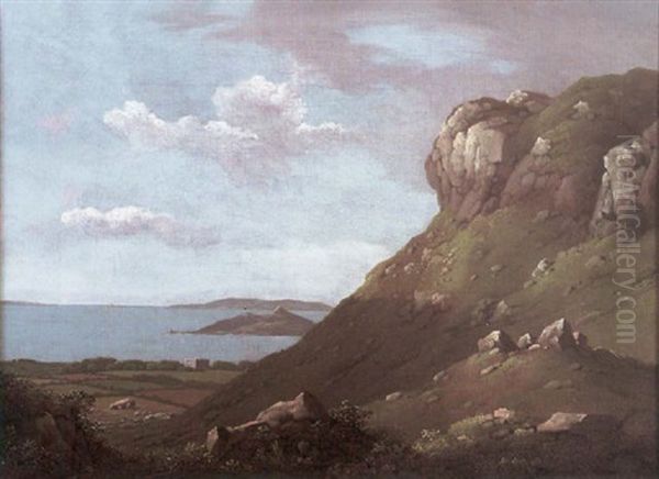 A View Of Howth Head, Co. Dublin Oil Painting by James Arthur O'Connor