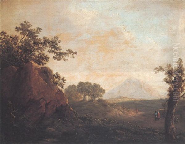 Landscape With A Distant View Of The Sugarloaf Mountain by James Arthur O'Connor