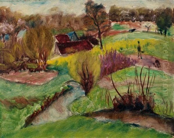 Paysage De Campagne Oil Painting by Roderic O'Conor