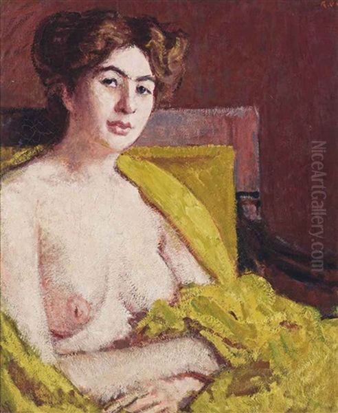 Seated Female Nude Oil Painting by Roderic O'Conor