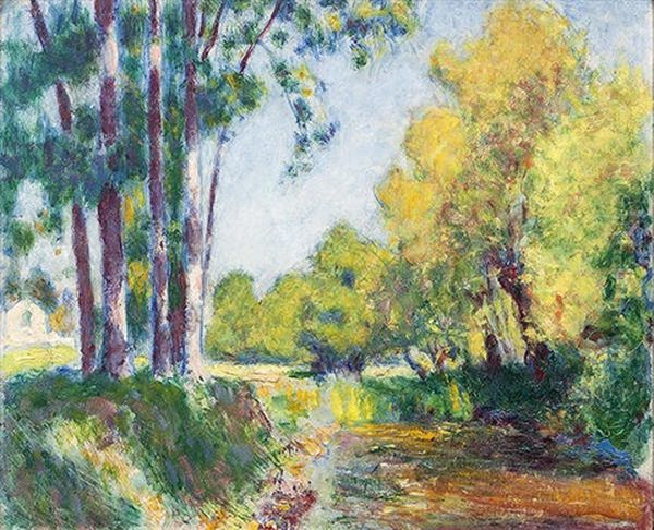 Landscape With Trees, Nueil-sur-layon Oil Painting by Roderic O'Conor