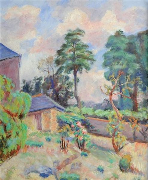 Jardin A Pont Aven Oil Painting by Roderic O'Conor