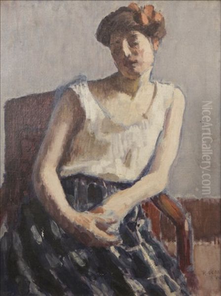 Femme Assise Oil Painting by Roderic O'Conor