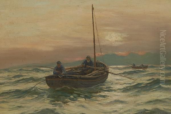 Fisherman In The Boat 